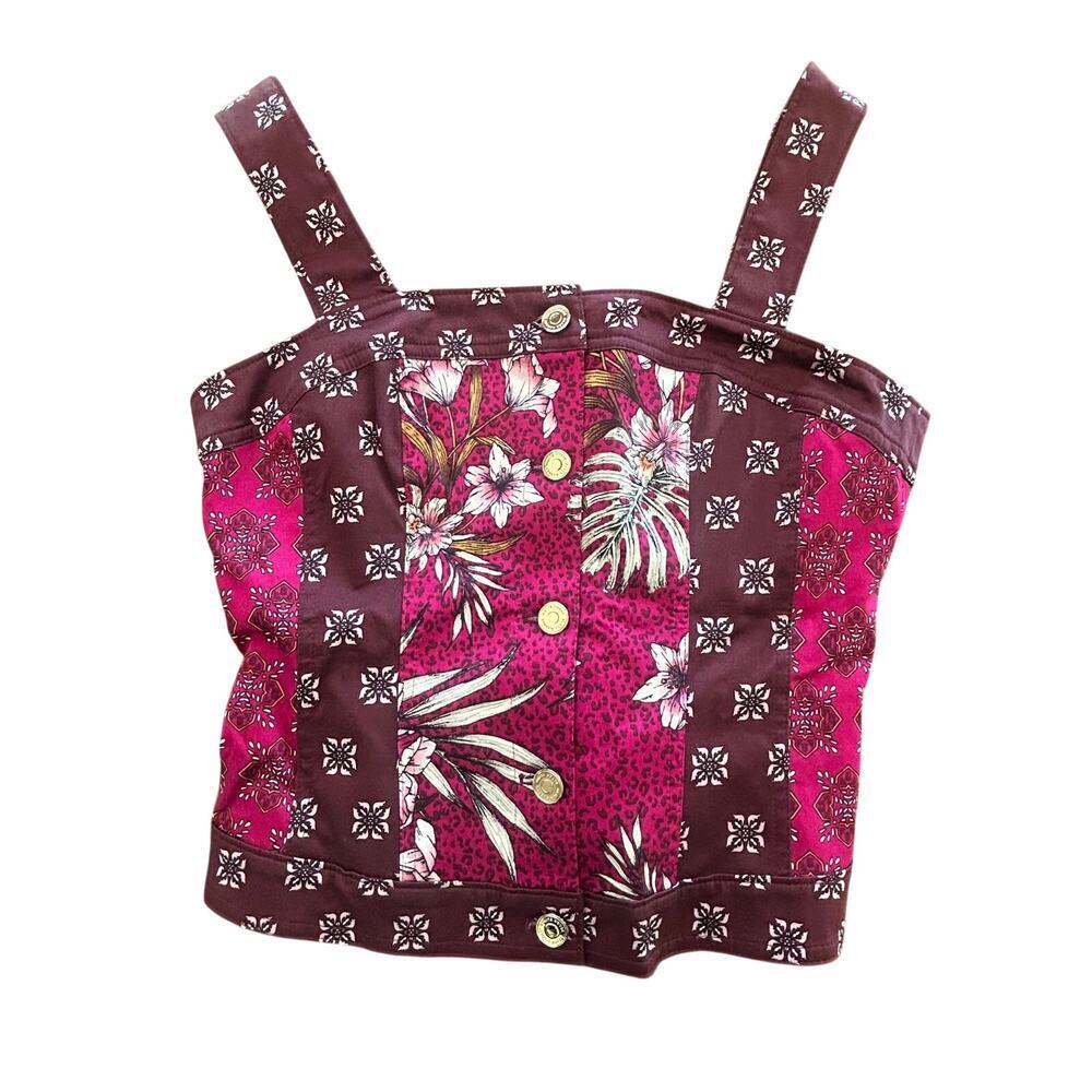 White House Black Market "Fiji Orchid" Corset Top 4 (Fits like M)